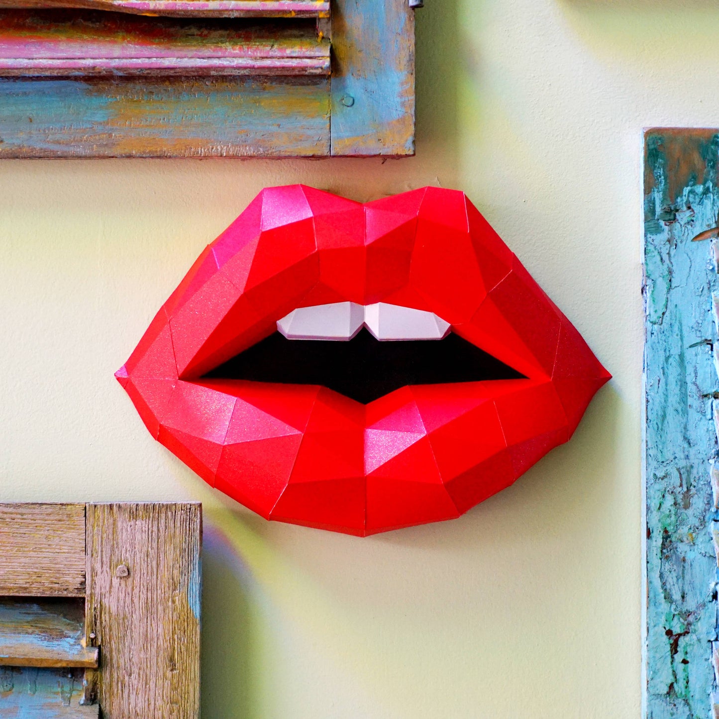 Papercraft Lips | Bold Geometry