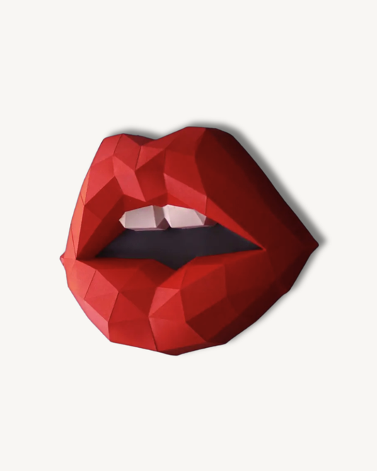 Papercraft Lips | Bold Geometry