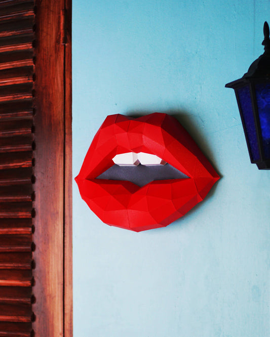 Papercraft Lips | Bold Geometry